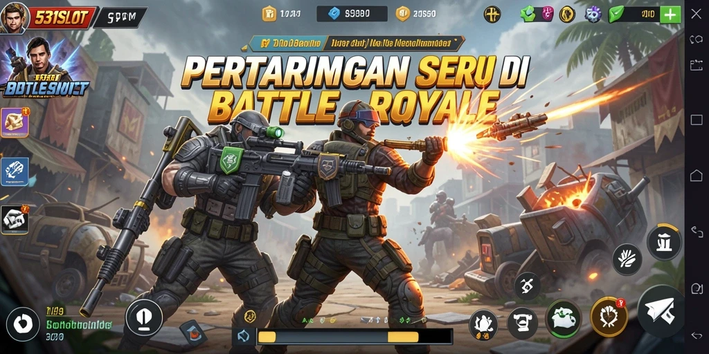 Gameplay mendebarkan di dunia Battle Royale 531SLOT.