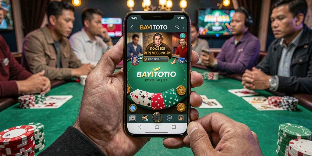 Tampilan gameplay Poker yang menarik dan mendebarkan di BAYITOTO.