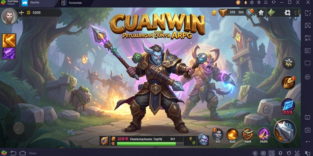 Tampilan gameplay seru dalam petualangan epik ARPG.