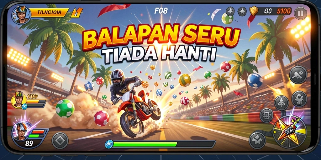 Screenshot F08 menampilkan momen balapan yang mendebarkan dan penuh aksi.