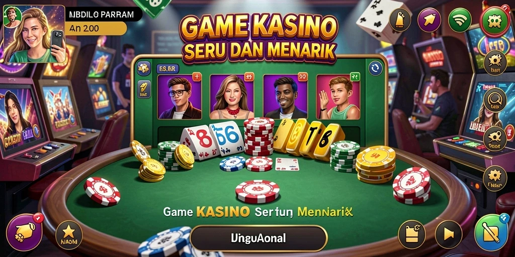 Tangkapan layar dari gameplay Kasino di FO8 yang mendebarkan.