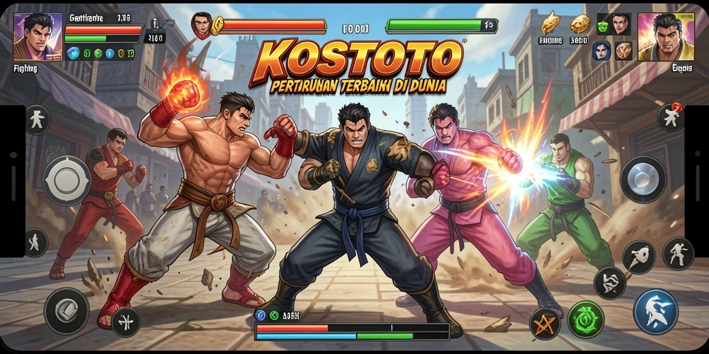 Screenshot menampilkan pertarungan seru dengan efek visual yang memukau.