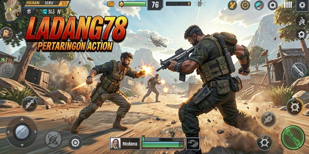 Tampilan gameplay seru dari LADANG78 saat beraksi.