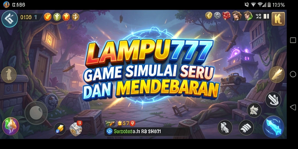 Tampilan gameplay menarik dari LAMPU777 dengan grafis menawan.
