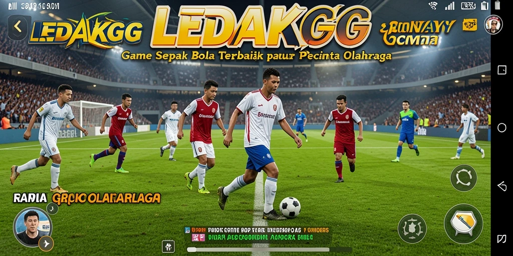 Tampilan gameplay LEDAKGG yang seru dan menegangkan saat pertandingan.