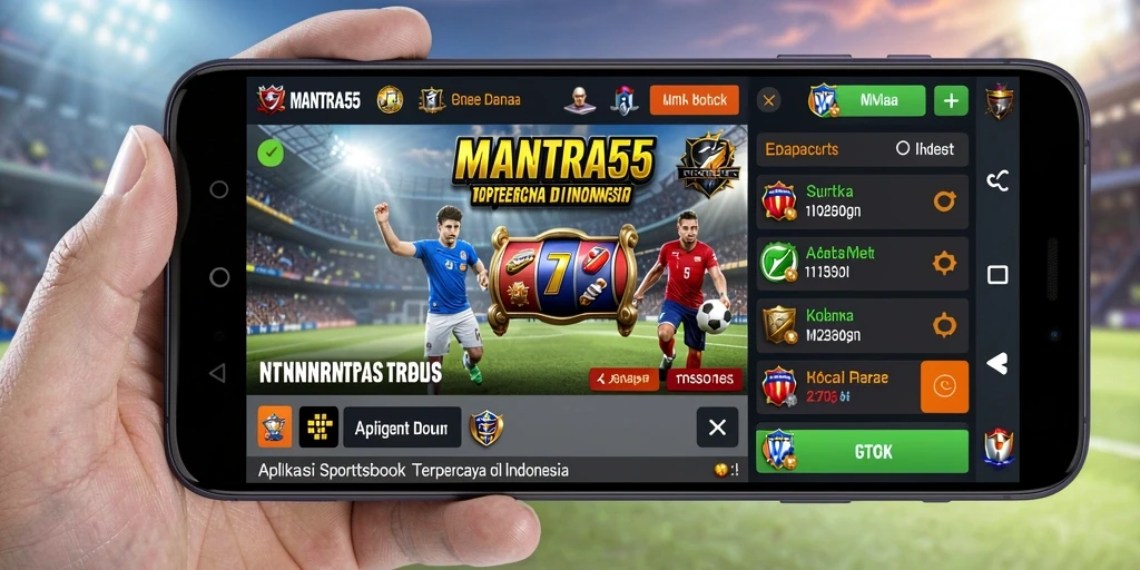 Tampilan gameplay Sportsbook yang menarik dan interaktif di MANTRA55.