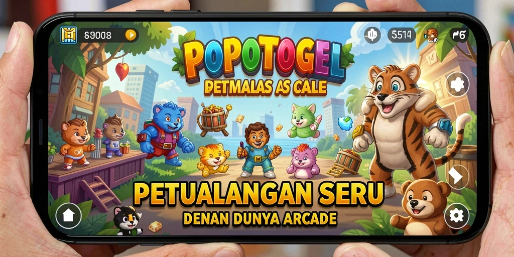 Screenshot gameplay seru dari POPOTOGEL dengan aksi penuh warna.