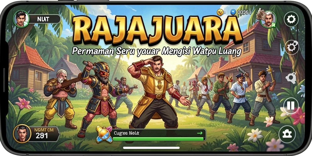 Tampilan seru gameplay RAJAJUARA yang mengasyikkan.