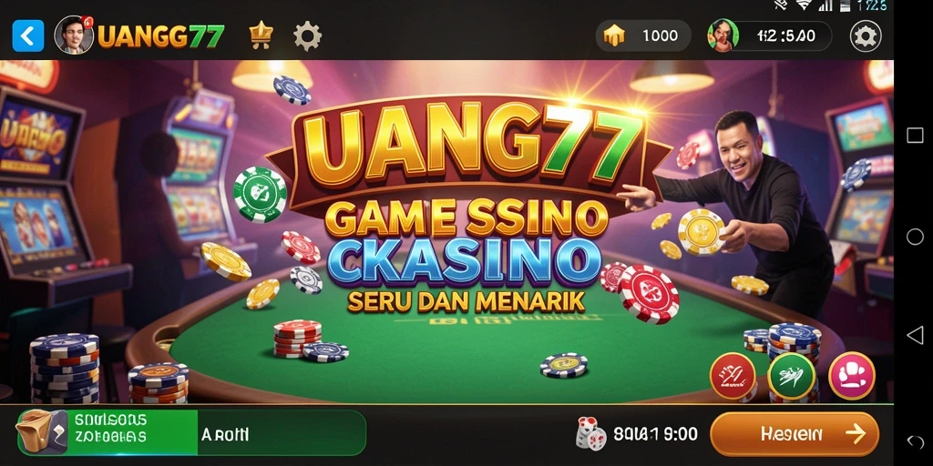Menggambarkan interaksi seru dalam permainan Kasino UANG77.