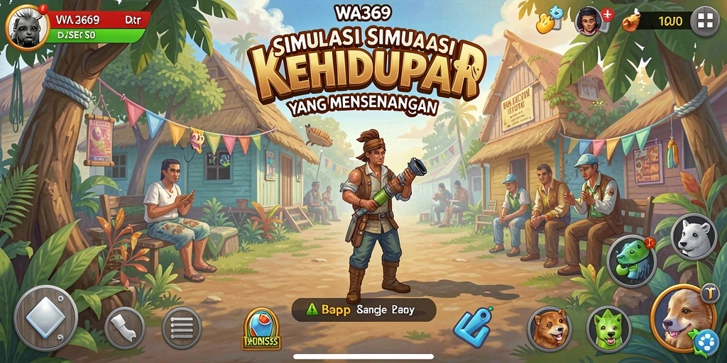 Screenshot gameplay WA369 dengan karakter yang dinamis dan interaktif.