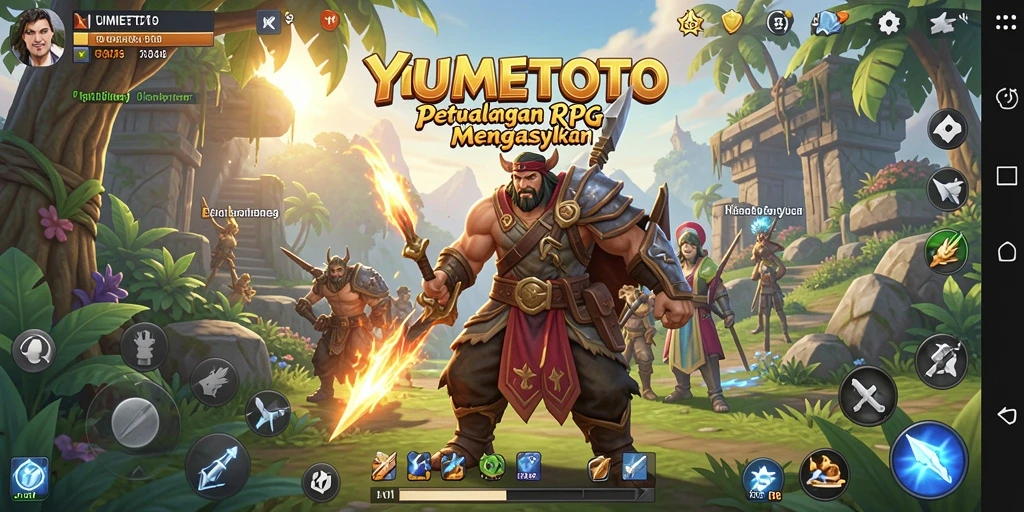 Tampilan gameplay menarik dalam YUMETOTO yang penuh aksi.
